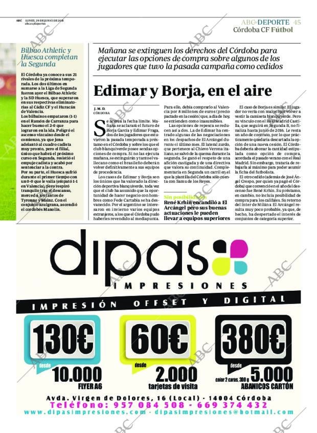 ABC CORDOBA 29-06-2015 página 45