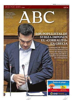 ABC MADRID 29-06-2015 página 1