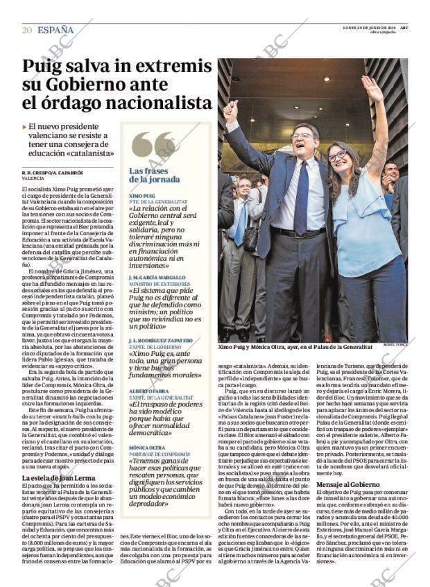 ABC MADRID 29-06-2015 página 20