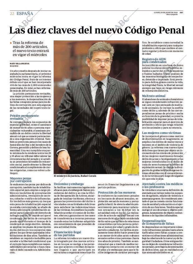 ABC MADRID 29-06-2015 página 22