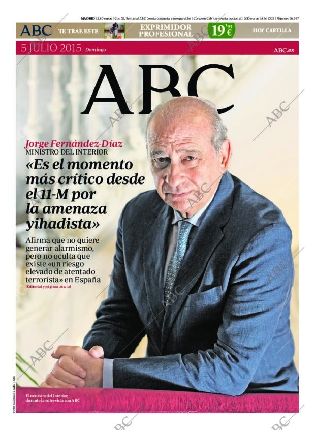 ABC MADRID 05-07-2015 página 1