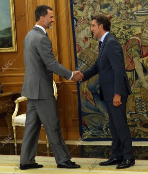 Audiencia de S.M. el Rey Felipe Vi al presidente de la Xunta de Galicia Alberto...