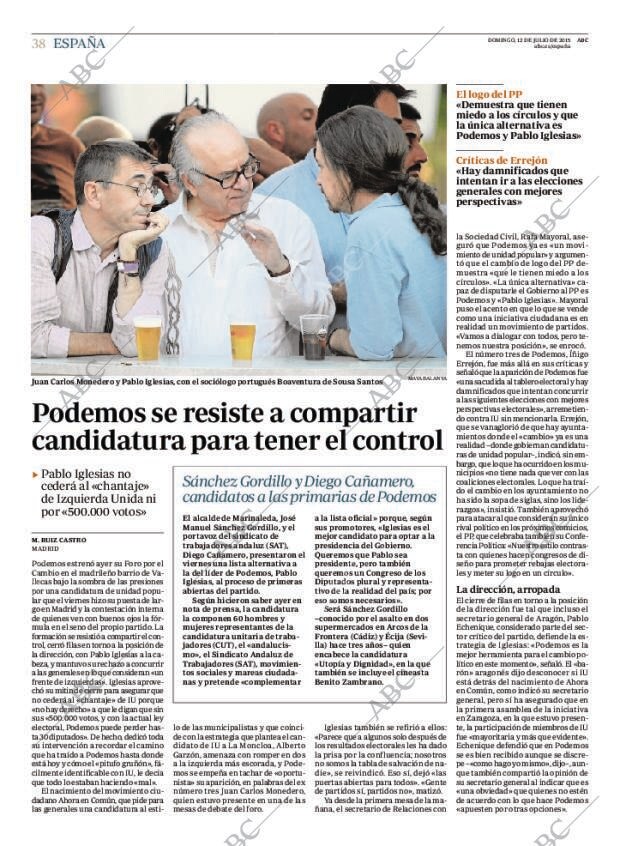 ABC MADRID 12-07-2015 página 38