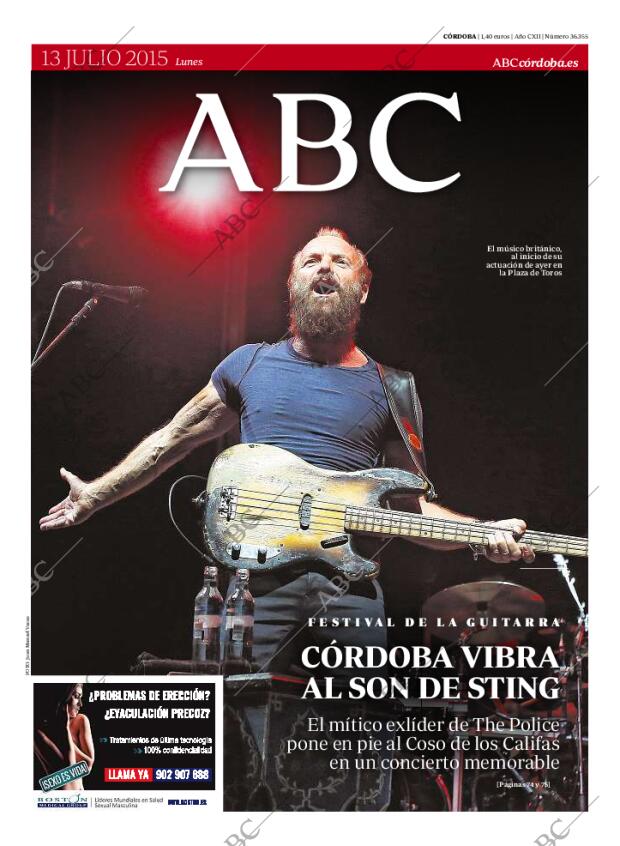 ABC CORDOBA 13-07-2015 página 1