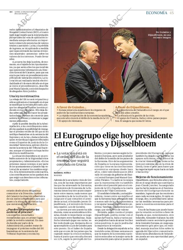 ABC MADRID 13-07-2015 página 45