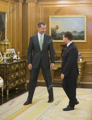 El Rey Felipe VI recibe en audiencia al presidente de Castilla la Mancha...