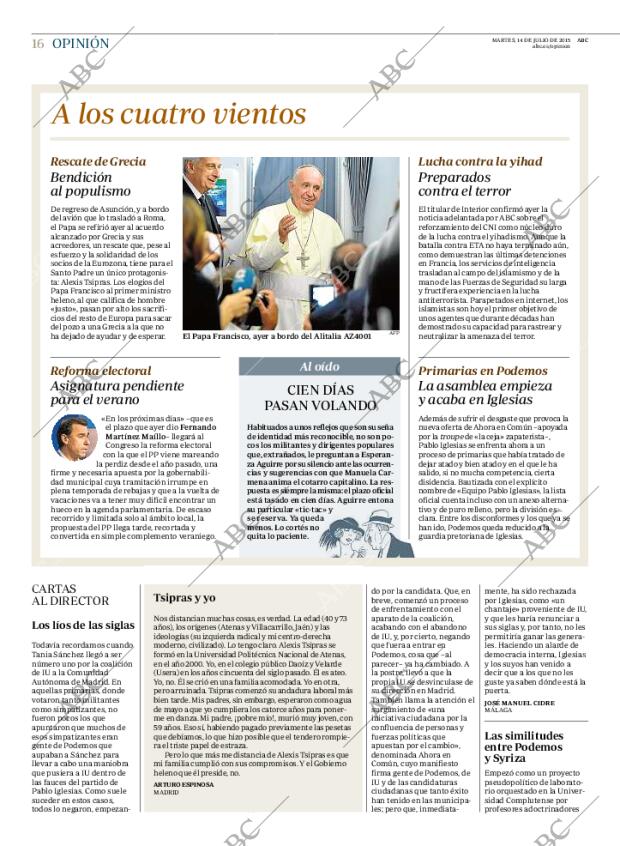 ABC MADRID 14-07-2015 página 16