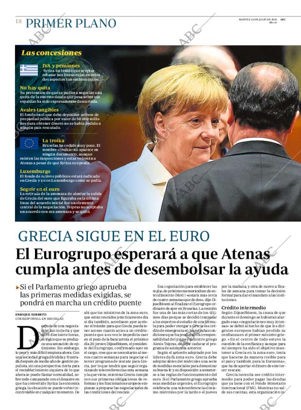 ABC MADRID 14-07-2015 página 18