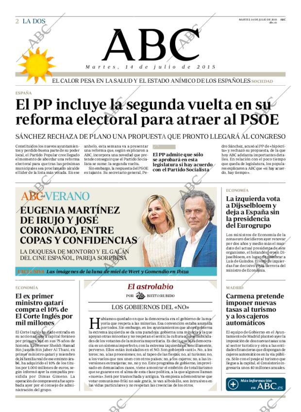 ABC MADRID 14-07-2015 página 2