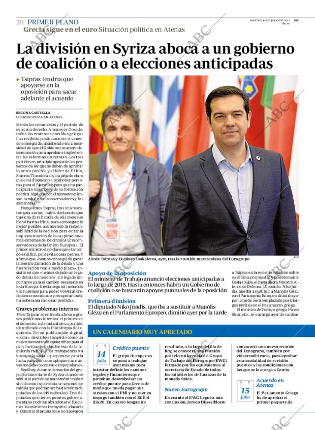 ABC MADRID 14-07-2015 página 20