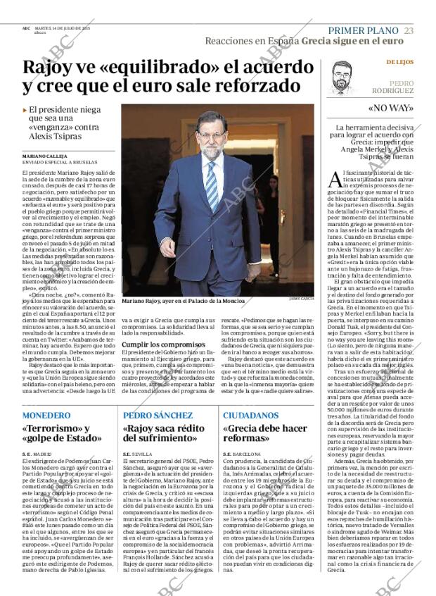 ABC MADRID 14-07-2015 página 23