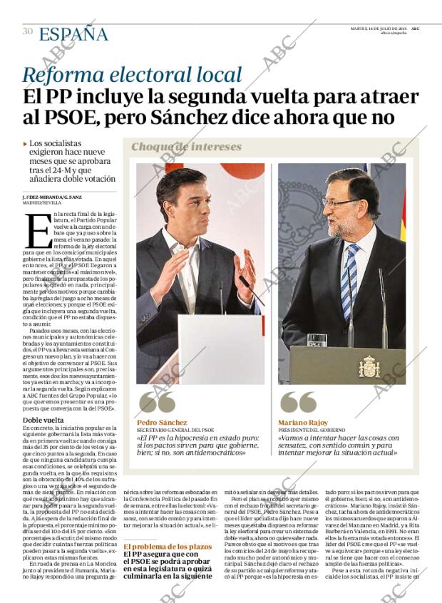 ABC MADRID 14-07-2015 página 30