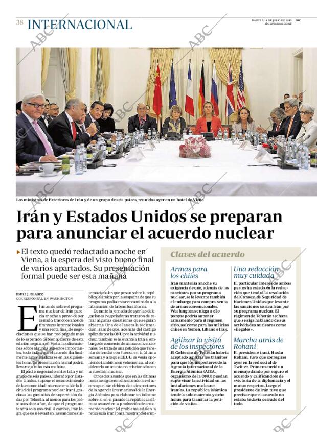 ABC MADRID 14-07-2015 página 38