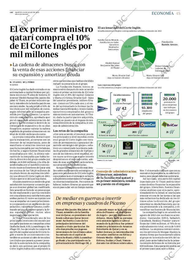 ABC MADRID 14-07-2015 página 45