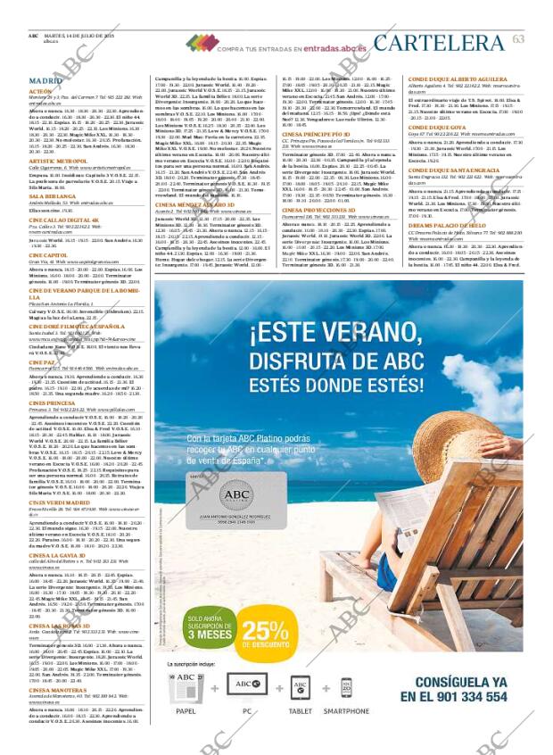 ABC MADRID 14-07-2015 página 63