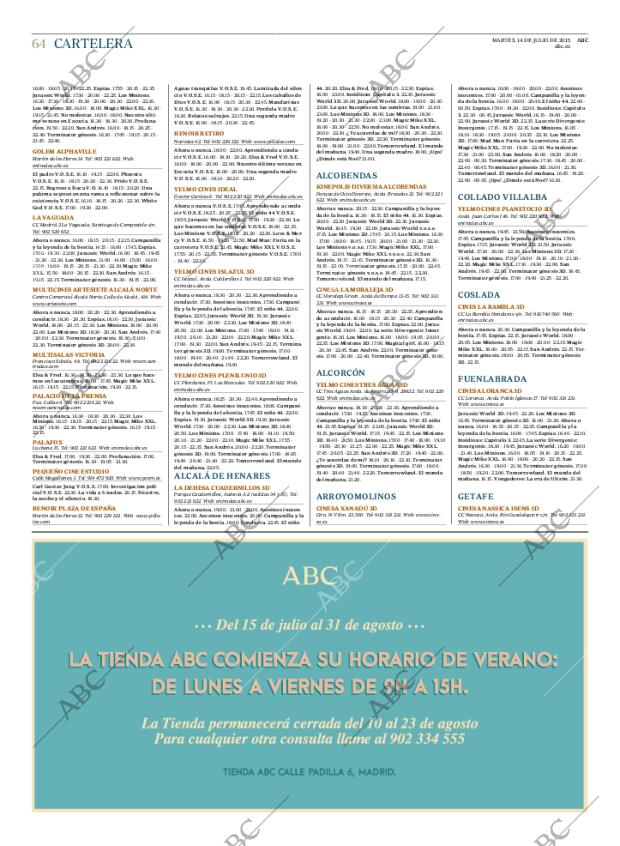 ABC MADRID 14-07-2015 página 64