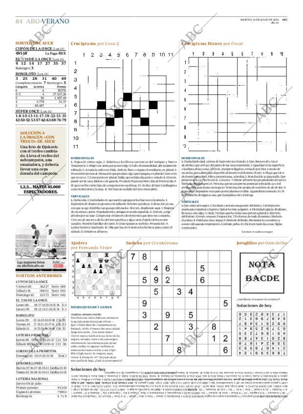 ABC MADRID 14-07-2015 página 84