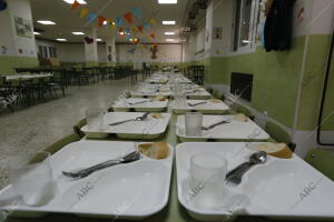 Reportaje del comedor escolar Vicente Alexandre, en la localidad madrileña de...