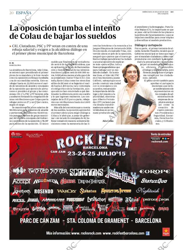 ABC MADRID 15-07-2015 página 20