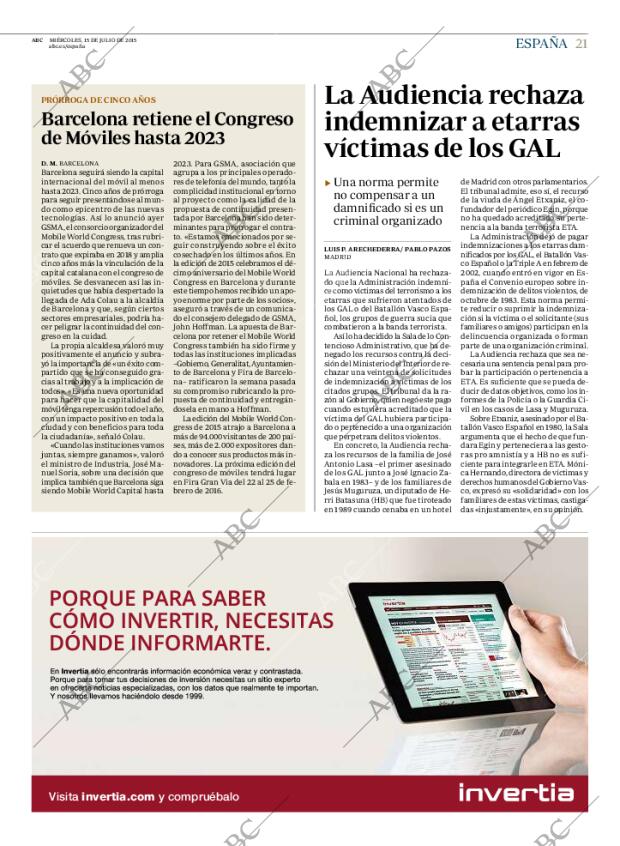 ABC MADRID 15-07-2015 página 21