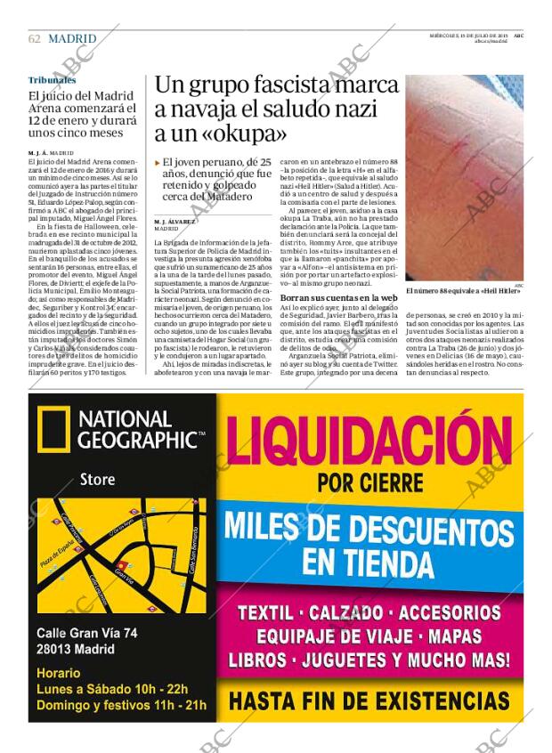 ABC MADRID 15-07-2015 página 62