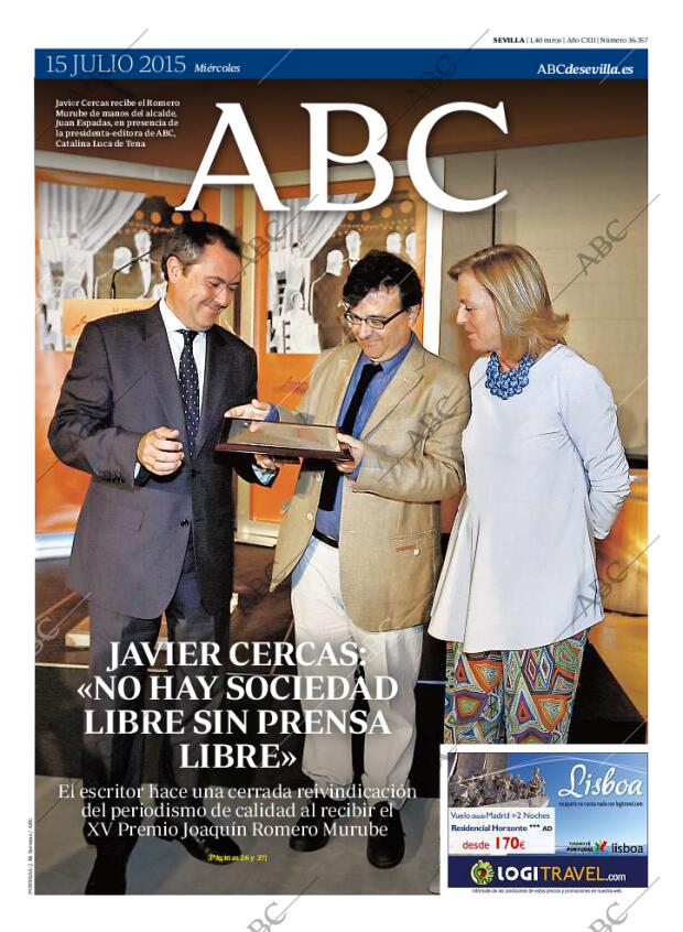 ABC SEVILLA 15-07-2015 página 1