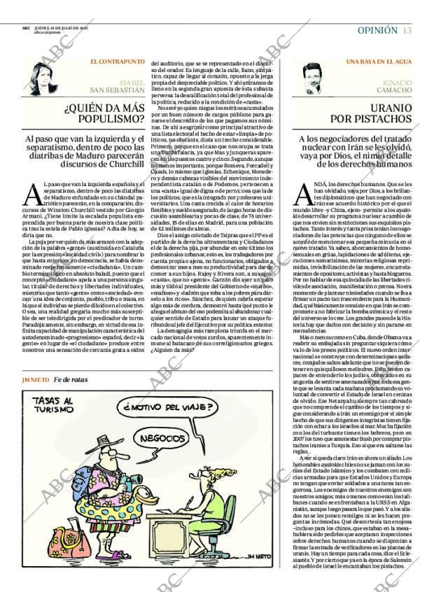 ABC MADRID 16-07-2015 página 13