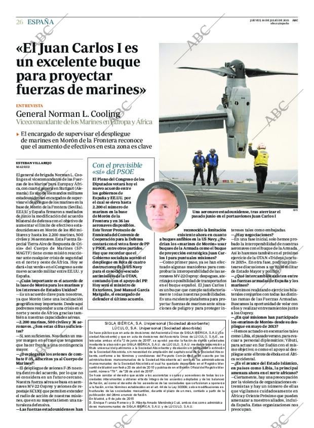 ABC MADRID 16-07-2015 página 26