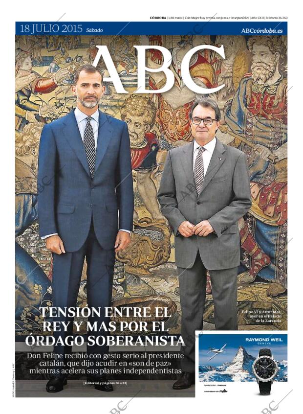 ABC CORDOBA 18-07-2015 página 1