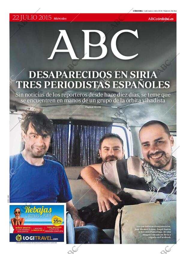 ABC CORDOBA 22-07-2015 página 1