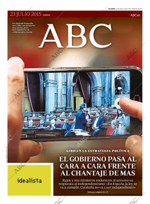 ABC MADRID 23-07-2015 página 1