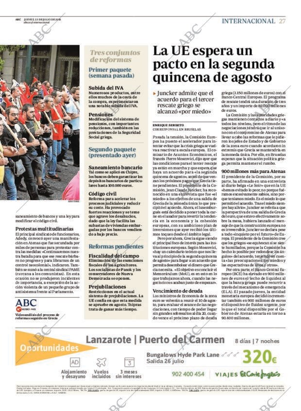 ABC MADRID 23-07-2015 página 27