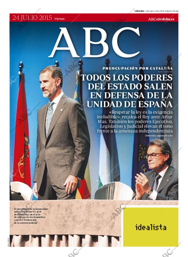 ABC CORDOBA 24-07-2015 página 1