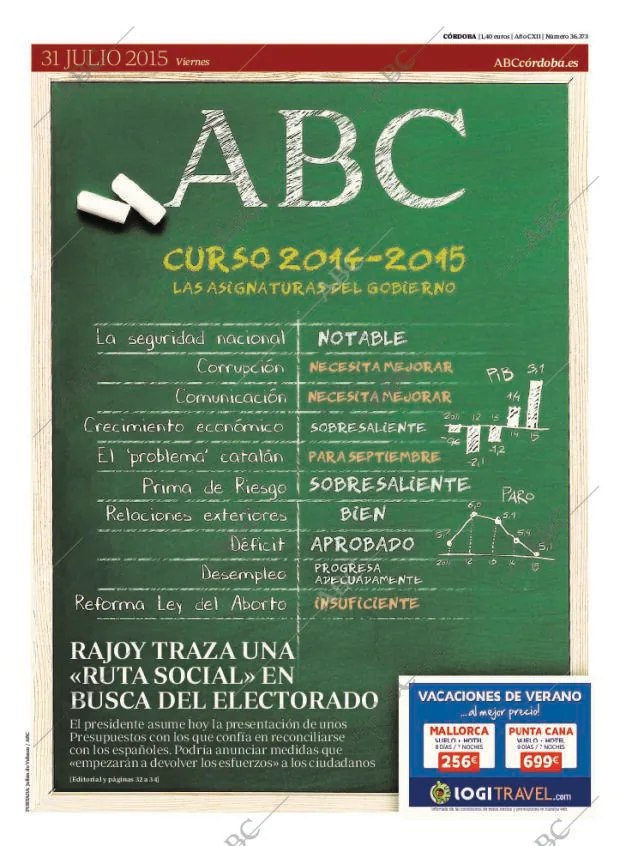 ABC CORDOBA 31-07-2015 página 1