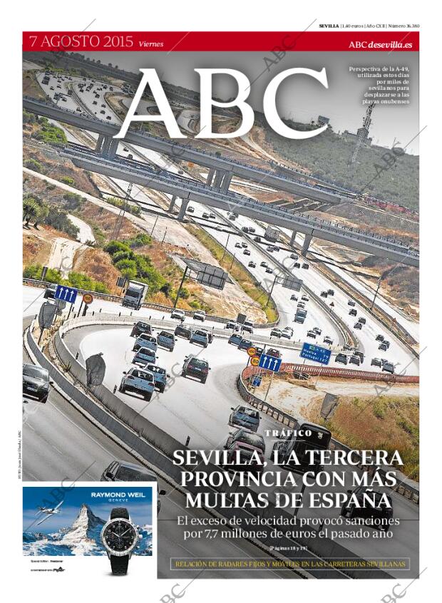 ABC SEVILLA 07-08-2015 página 1