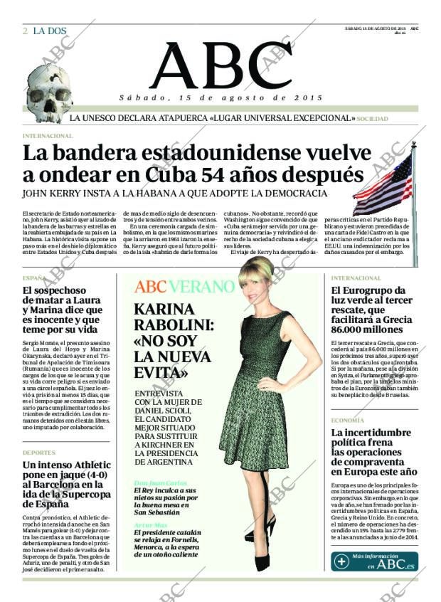 ABC MADRID 15-08-2015 página 2