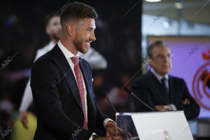 Presentación de la renovación de Sergio Ramos por el Real Madrid