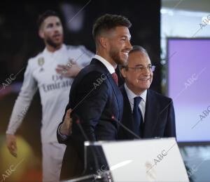Presentación de la renovación de Sergio Ramos por el Real Madrid
