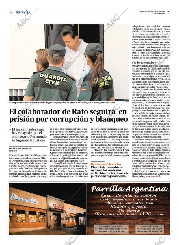 ABC MADRID 21-08-2015 página 20
