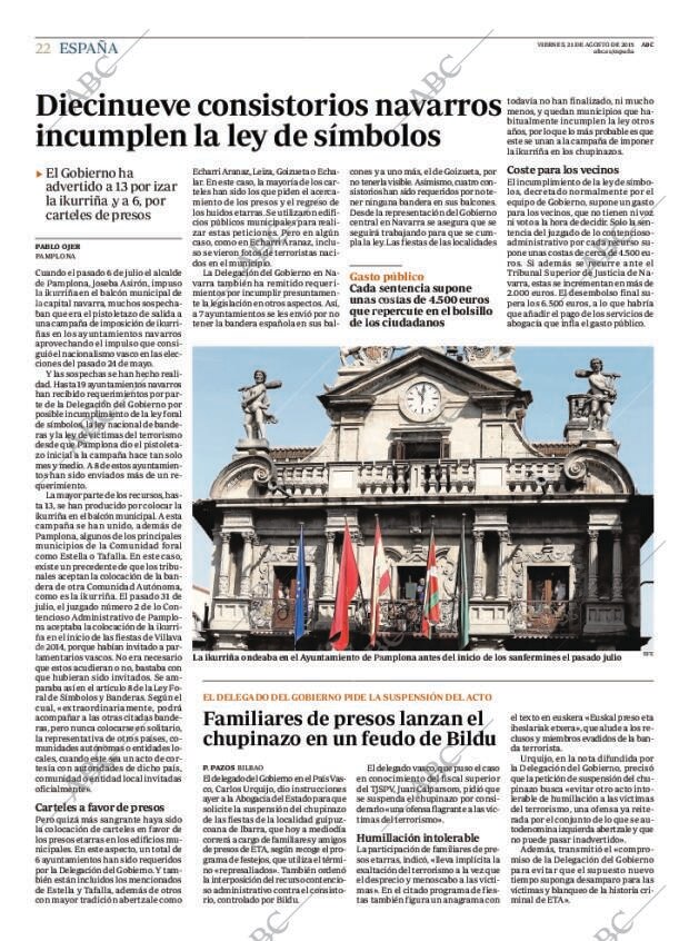 ABC MADRID 21-08-2015 página 22