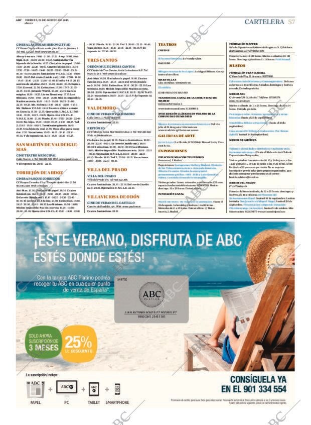 ABC MADRID 21-08-2015 página 57