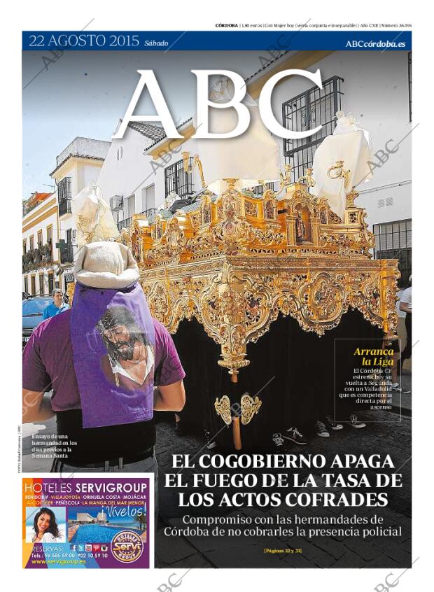 ABC CORDOBA 22-08-2015 página 1