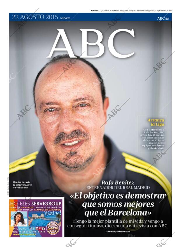 ABC MADRID 22-08-2015 página 1