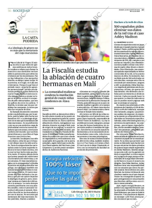 ABC MADRID 22-08-2015 página 56