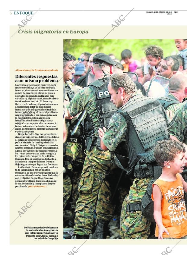 ABC MADRID 22-08-2015 página 6