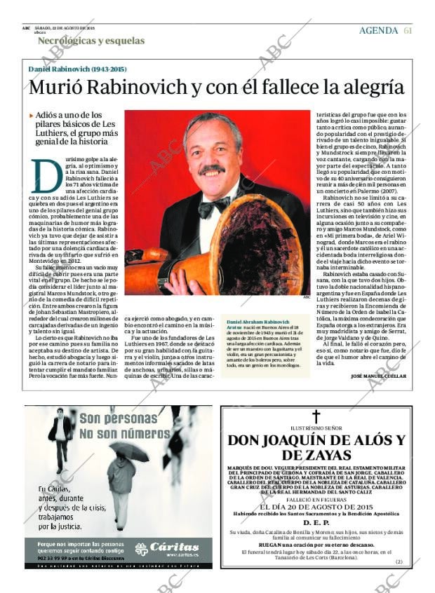 ABC MADRID 22-08-2015 página 61