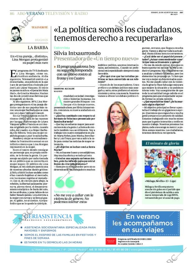 ABC MADRID 22-08-2015 página 86