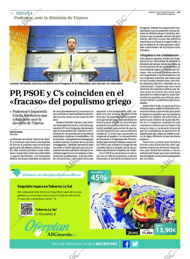ABC SEVILLA 22-08-2015 página 54