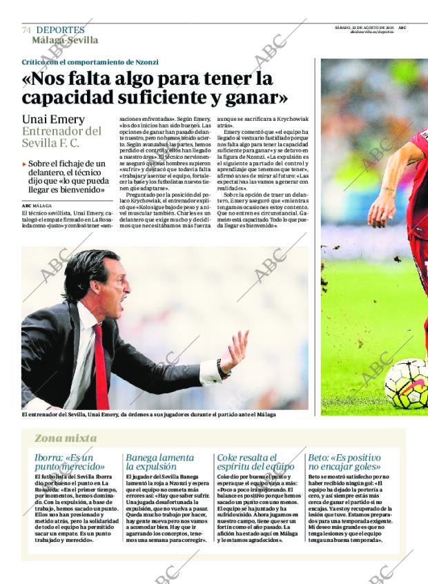 ABC SEVILLA 22-08-2015 página 74