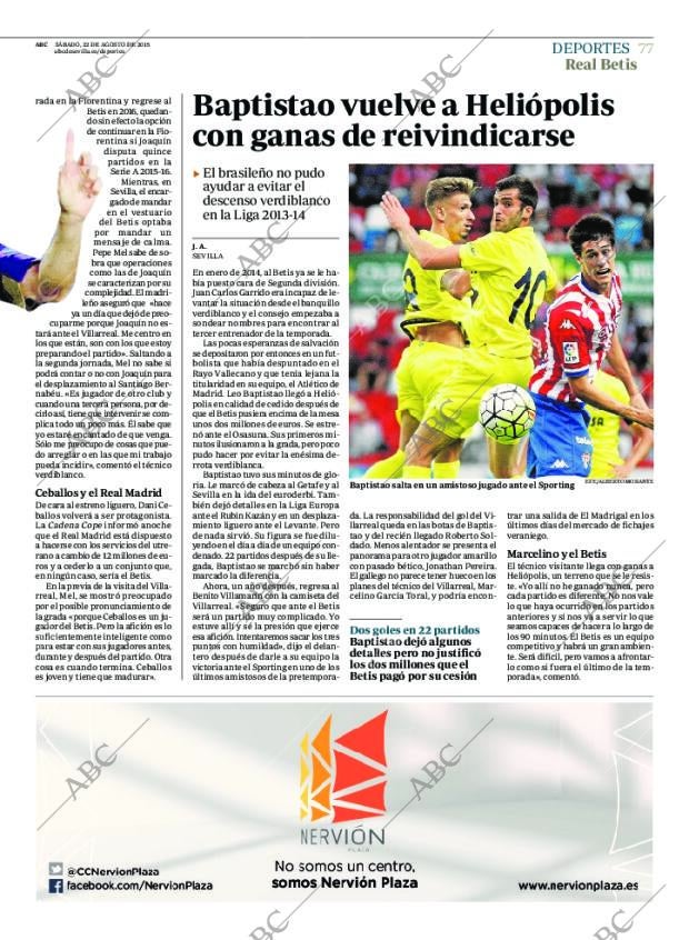 ABC SEVILLA 22-08-2015 página 77